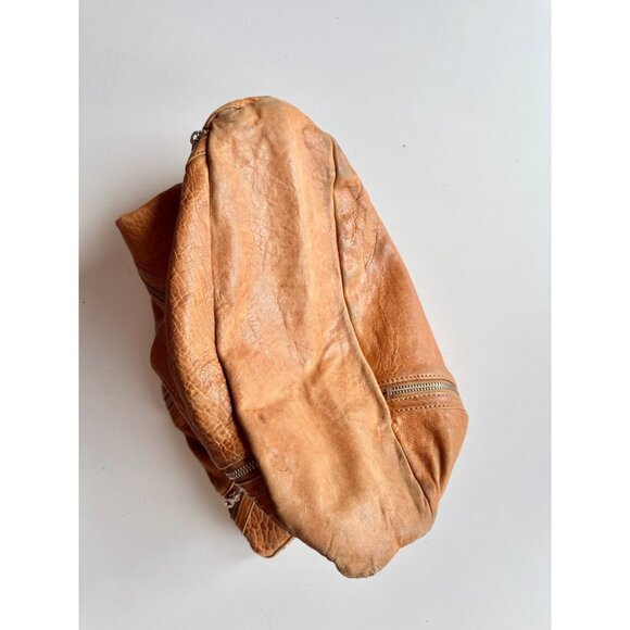 MARC BY MARC JACOBS Kelsey Tan Brown Pebbled Leather Top Handle Hobo Purse - Picture 8 of 16